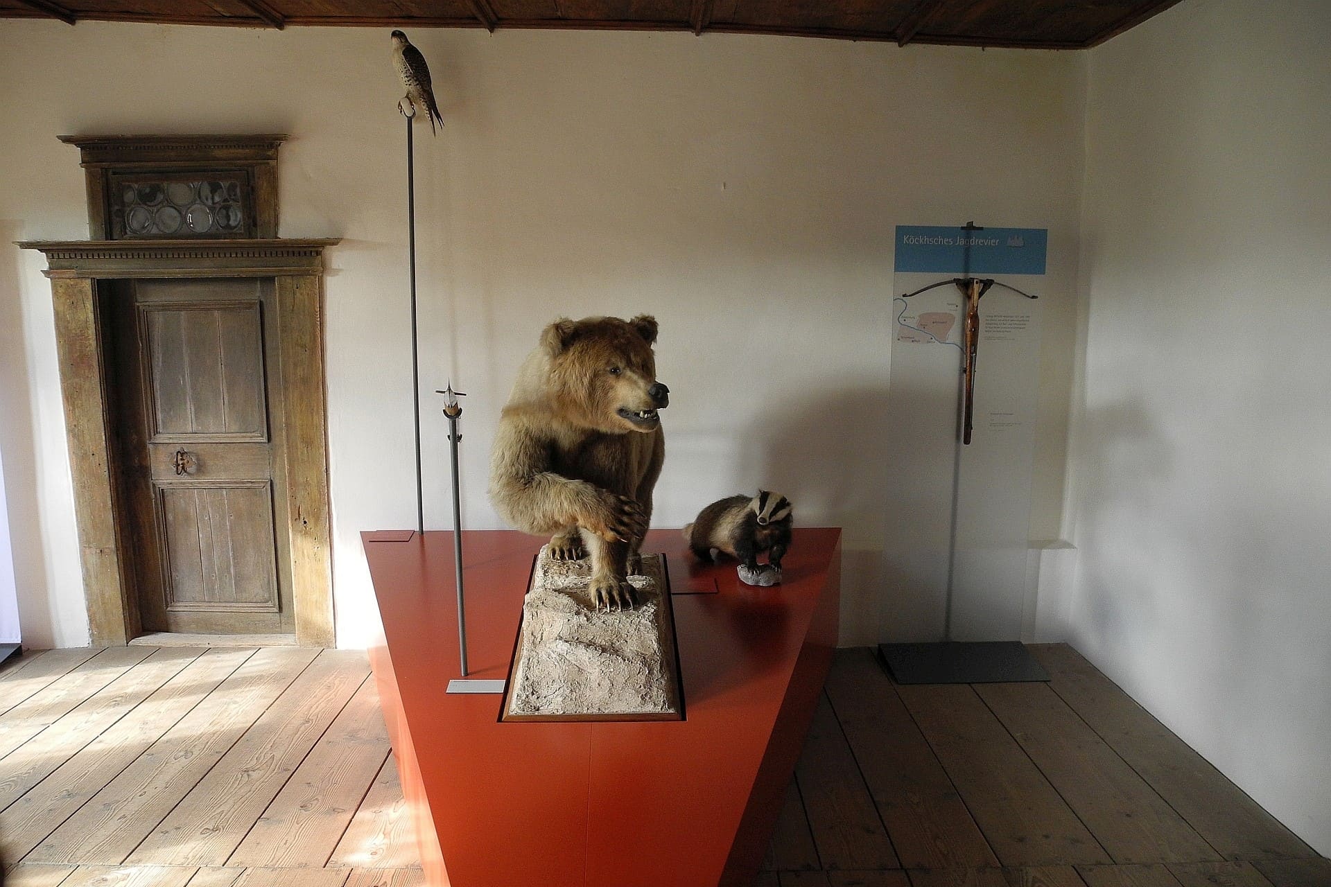 Ausstellungsraum in der Burg Prunn bei Riedenburg im Altmühltal