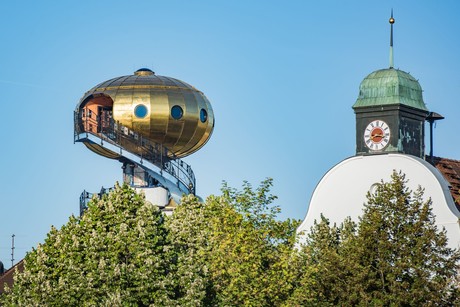 Abensberg mit Kuppel Kuchlbauer Turm